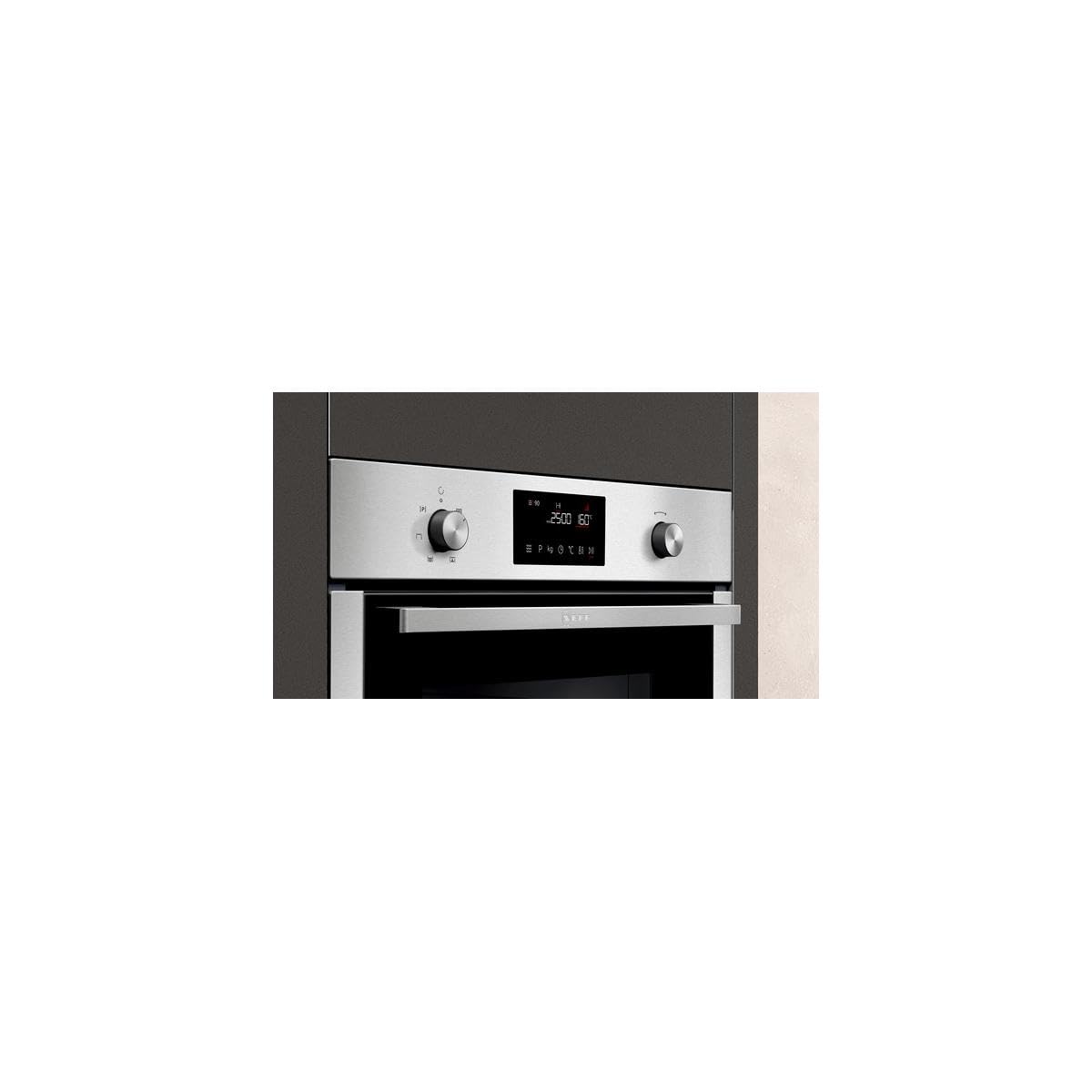 NEFF C1CMG84N0, N 50, Einbau Mikrowelle mit Heißluft, 45,4 x 59,4 x 57,0 cm (H x B x T), 44 l, Grill, 15 Automatikprogramme, Easy Clean, Edelstahl