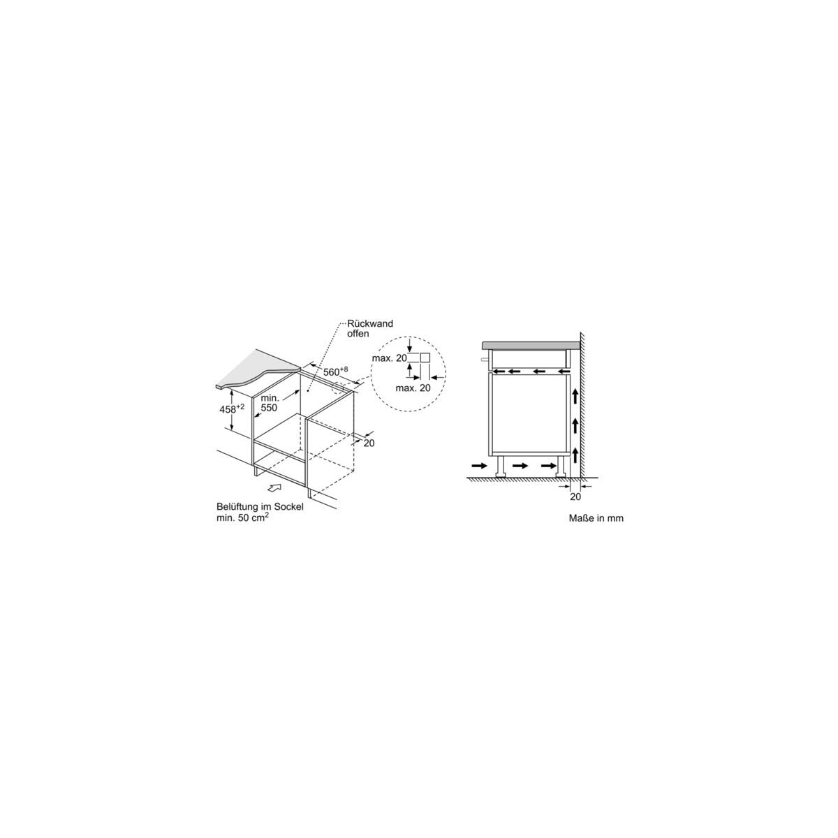NEFF C1CMG84N0, N 50, Einbau Mikrowelle mit Heißluft, 45,4 x 59,4 x 57,0 cm (H x B x T), 44 l, Grill, 15 Automatikprogramme, Easy Clean, Edelstahl