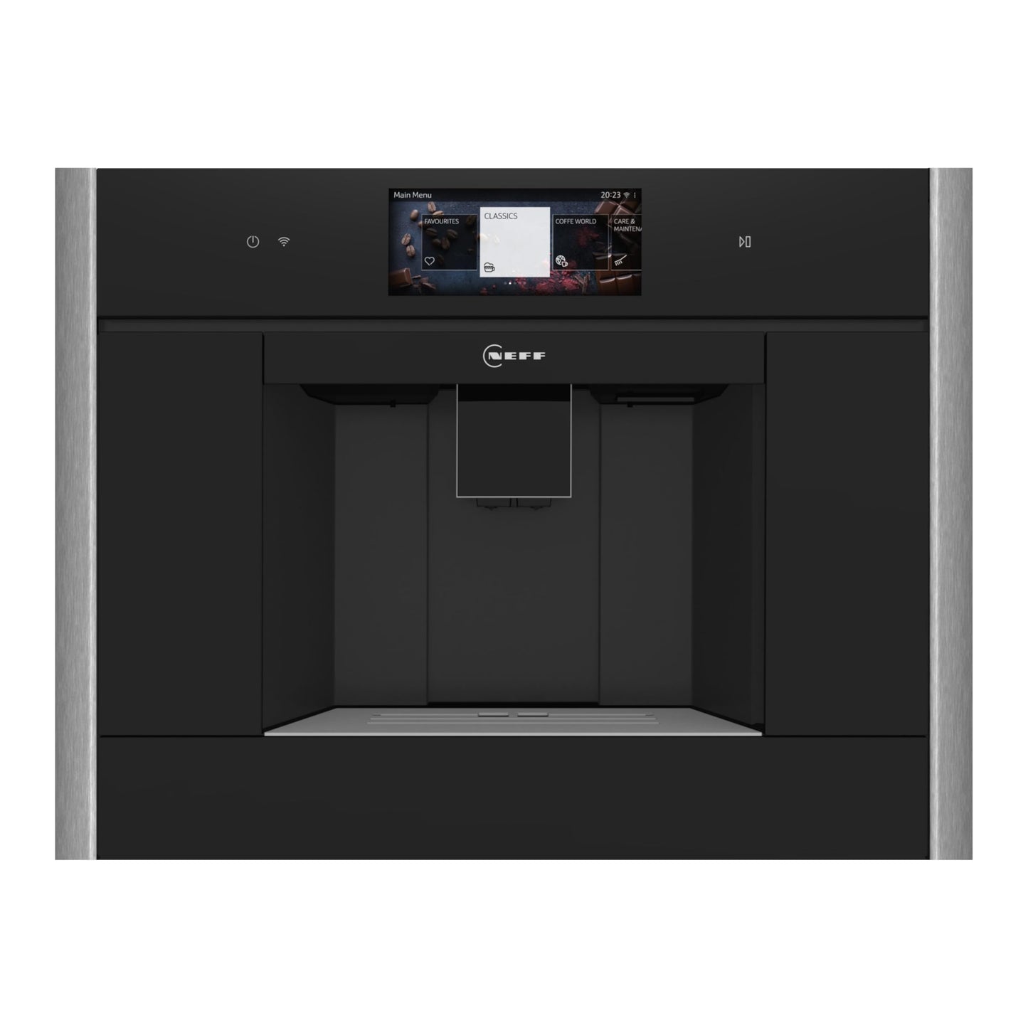 NEFF CL4TT11N0, N90, Einbau-Kaffeevollautomat, 6.8 Zoll Full Touch TFT-Farb- und Grafikdisplay