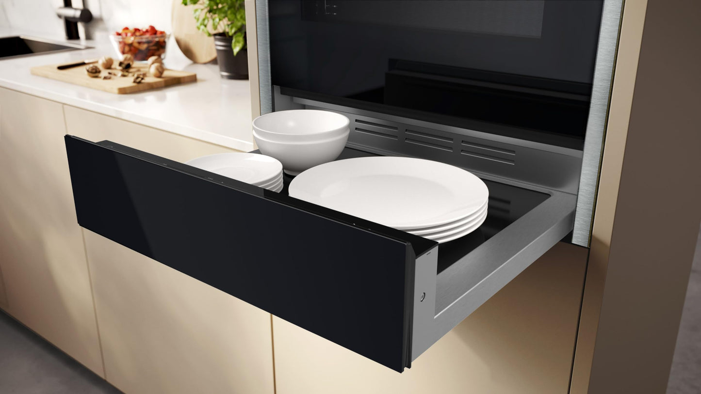 NEFF N24HA11N1, N70, Wärmeschublade, 60 x 14 cm, Edelstahl, Grifflos, 140 mm hoch