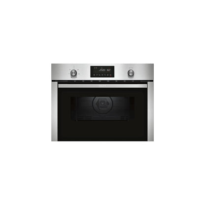 NEFF C1CMG84N0, N 50, Einbau Mikrowelle mit Heißluft, 45,4 x 59,4 x 57,0 cm (H x B x T), 44 l, Grill, 15 Automatikprogramme, Easy Clean, Edelstahl