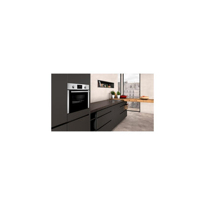 NEFF C1CMG84N0, N 50, Einbau Mikrowelle mit Heißluft, 45,4 x 59,4 x 57,0 cm (H x B x T), 44 l, Grill, 15 Automatikprogramme, Easy Clean, Edelstahl