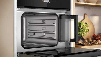 NEFF C24DR1XN0, N70, Compact-Dampfgarer, Integrierbarer Steamer, Full Touch TFT-Display, Dampfgaren, Soft Open and Close, Favoriten Einstellungen, 60 x 45cm, Edelstahl