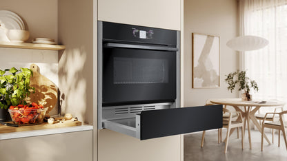NEFF N24HA11N1, N70, Wärmeschublade, 60 x 14 cm, Edelstahl, Grifflos, 140 mm hoch